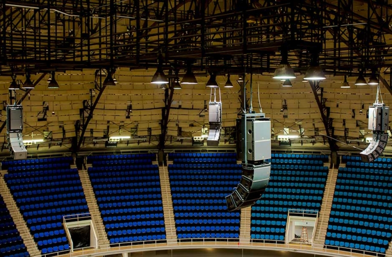 Sound System installation for Freeman Coliseum