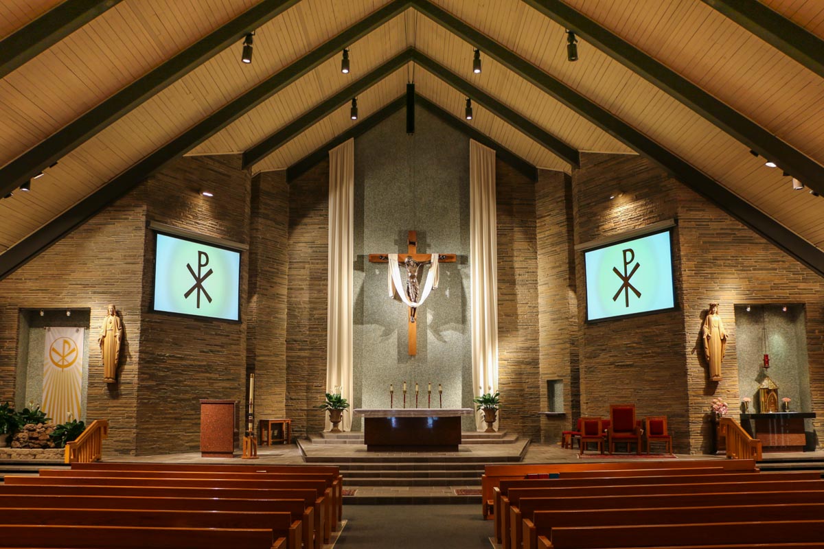 St Rose of Lima catholic church audio video system