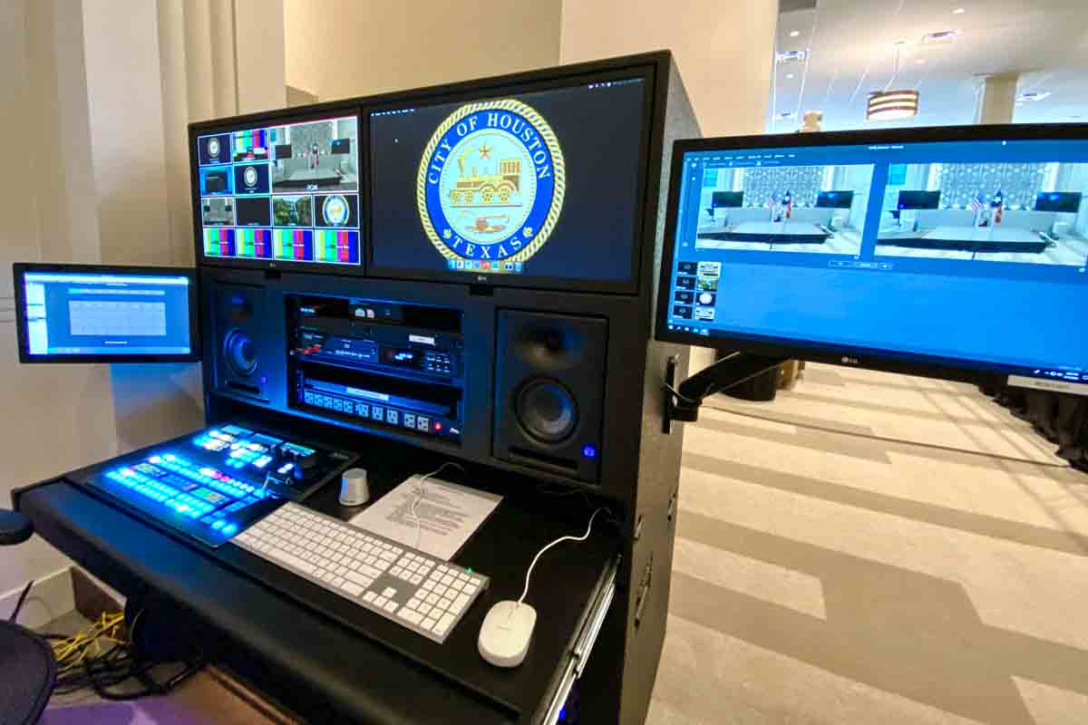 Houston City Hall Legacy Room Video Control Custom Portable Case