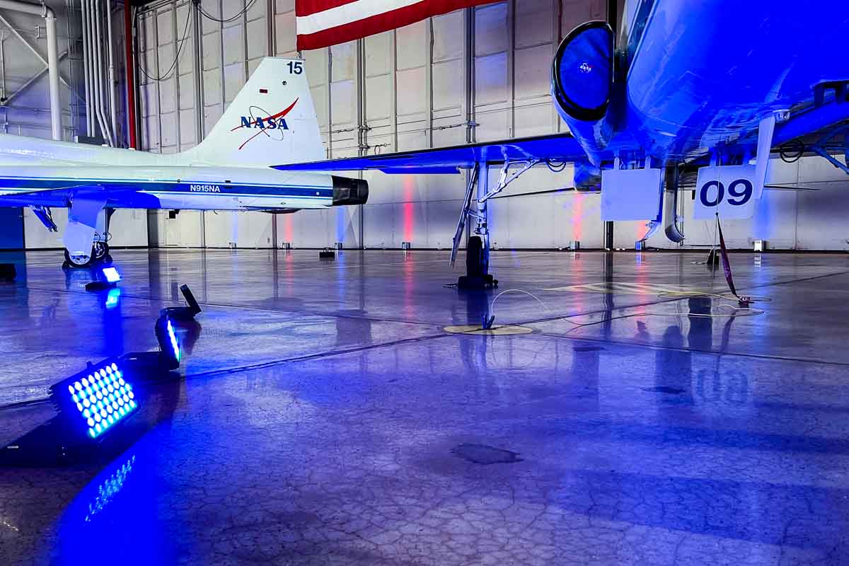 NASA ASCAN Announcement Event T-38 Lighting