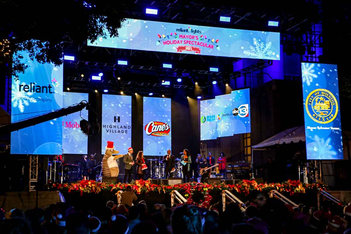 Houston Holiday Event Stage