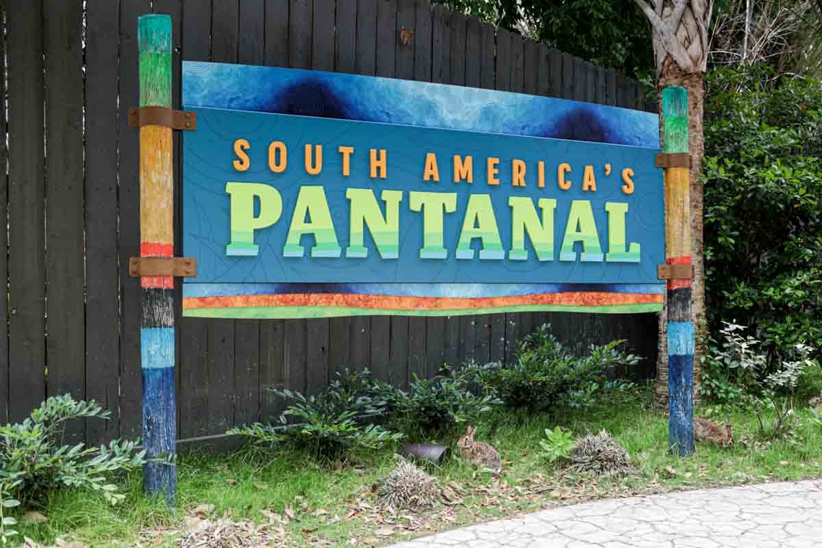 Houston Zoo Pantanal Sign Outdoor Speaker