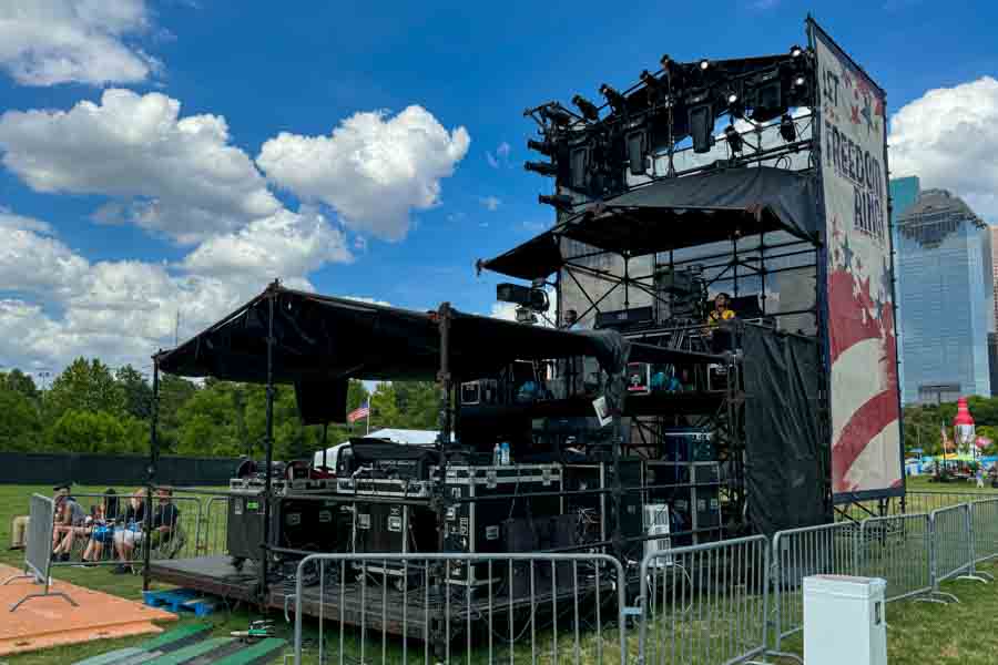 Freedom Over Texas Event Front Of House Control Tower