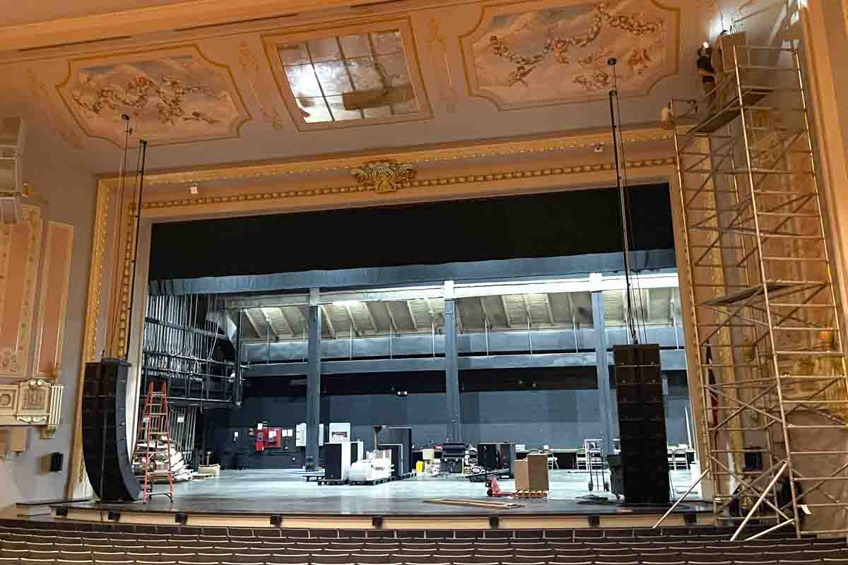 Julie Rogers Theatre Audio System Construction