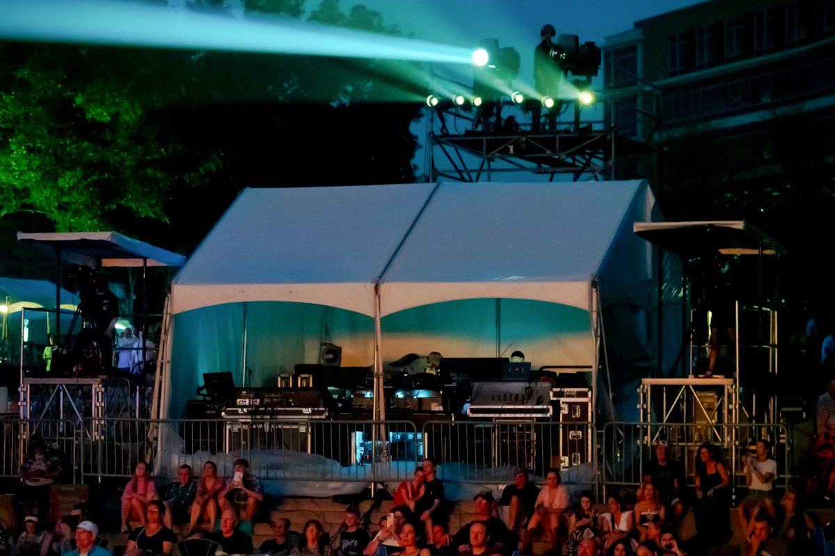 Wildflower Festival Concert Front of House Control Tent