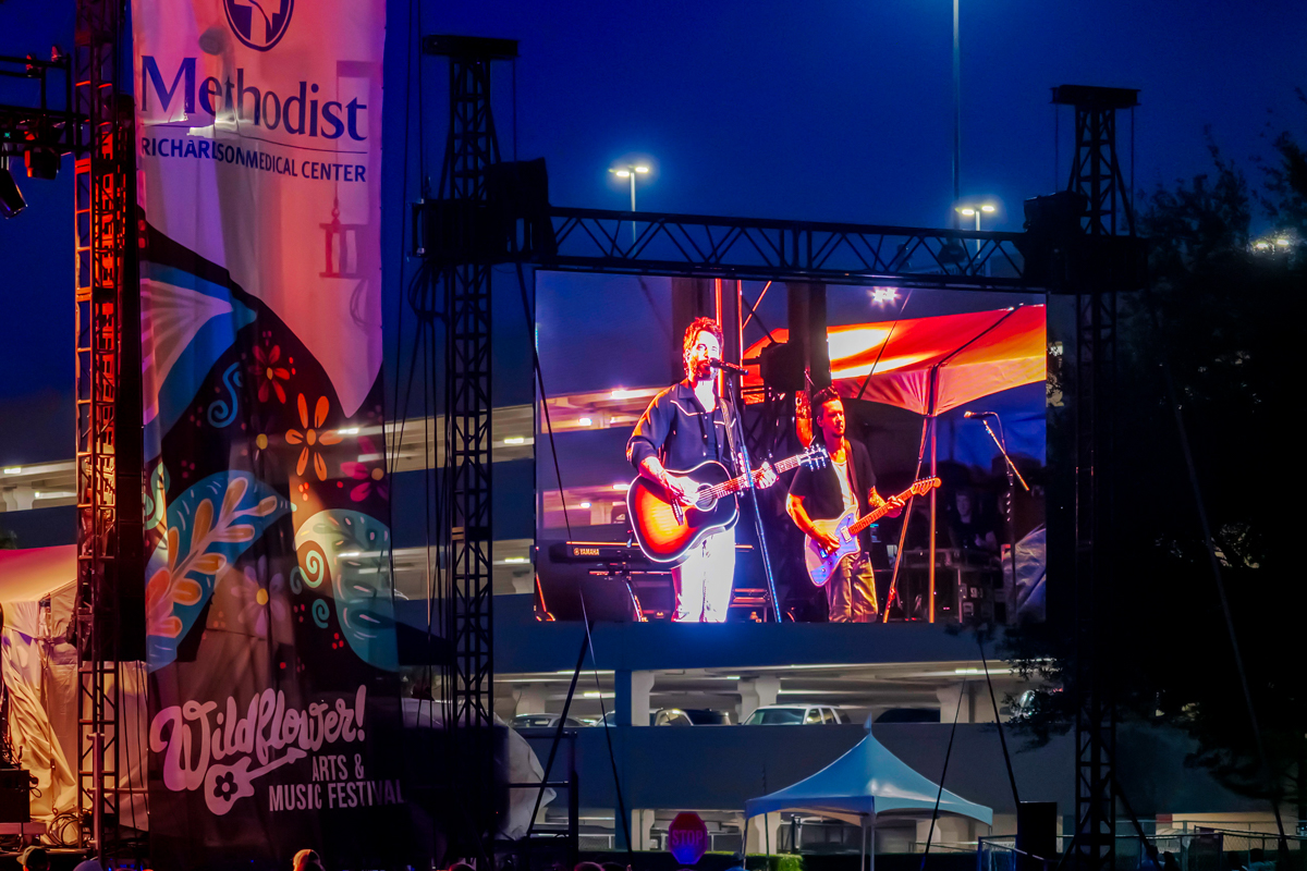 Wildflower Festival Stage Video Screen