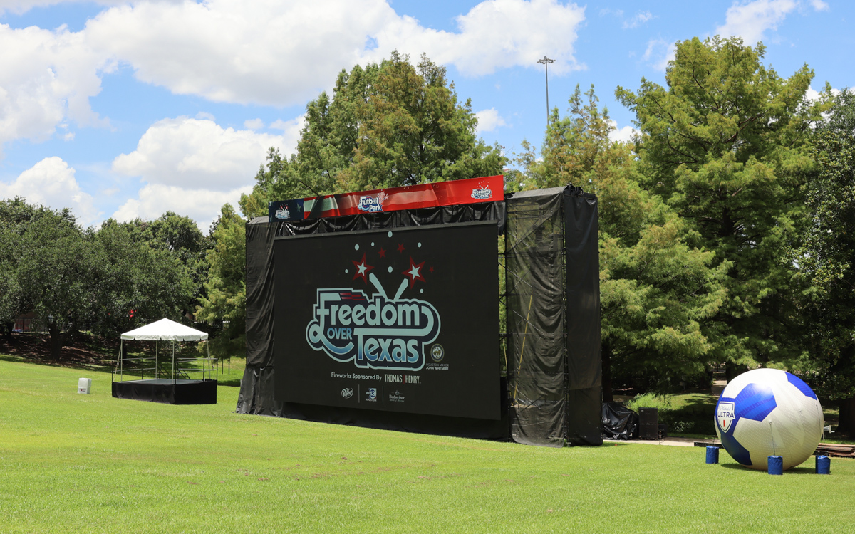Freedom Over Texas LED Screen Tower
