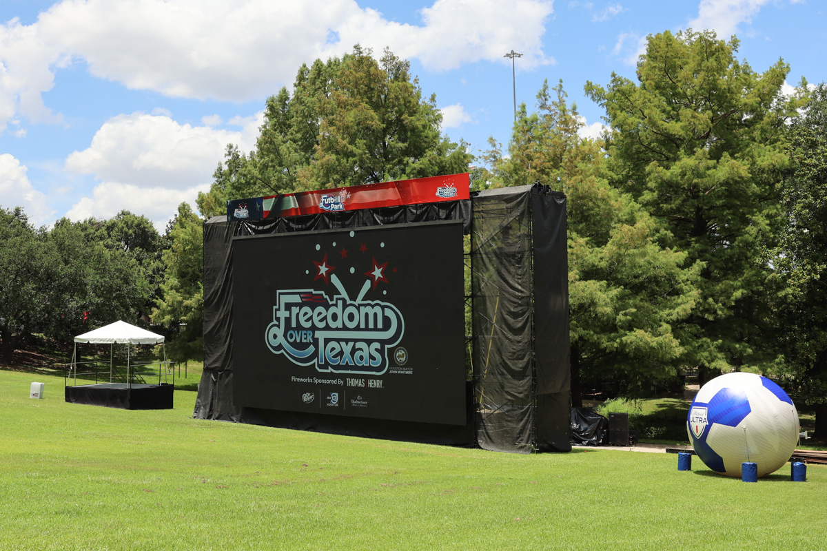 Freedom over Texas LED Screen Structure